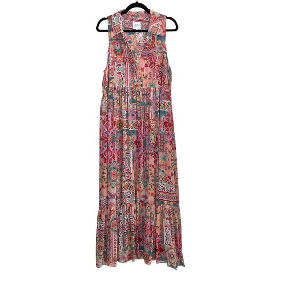 🔥Hot Deal! MISA Los Angeles Hilma Palazzo Tile Maxi Dress Size M New With Tags🔥 - Picture 3 of 13
